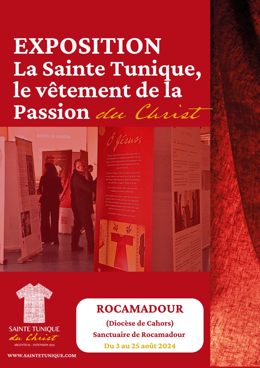 affiche de l'exposition sur la sainte tunique